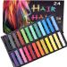 24 Colors Hair Chalk Set for Kids and Pets - Washable Temporary Dog Hair Dye for Parties, Halloween, Birthdays, Cosplay - Ideal Gift for Artistic Fun - Buy Online on GoSupps.com