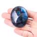 UU UNIHOM Natural Labradorite Plam Stones,Gemstones Irregular Polished Worry Stone 1.5"-2.7"