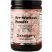 Santa Cruz Paleo Natural Pre Workout Powder with Electrolytes Magnesium 30 Servings - Strawberry - 13.4 Oz
