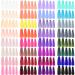 1280 Pieces Extra Long Press on Nails Ballerina Coffin False Nails Solid Color Full Cover Fake Nails Artificial Acrylic Nails for DIY Nail Design Decoration Salon Women Girls (Lovely Colors)