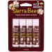Sierra Bees Organic Black Cherry Lip Balm 4 Pack | .15 oz Each - Hydrating & Natural - Buy Online on GoSupps.com
