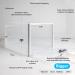 Medicine Lock Box - Safe Storage for Medications Food and Devices | Large Clear Lockable Box for Home & Office - Buy Online on GoSupps.com