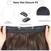 20 Inch Chestnut Brown Halos Hair Extension | Invisible Wire Hair Extensions | Long Wavy Synthetic Hair Pieces for Women - Buy Online on GoSupps.com