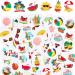 ADXCO 144 Pieces Summer Pool Party Tattoos Hawaiian Luau Themed Tattoos Waterproof Beach Temporary Tattoos Stickers for Kids and Adults  Tropical Party Decorations Supplies Favors (24 Styles  6 Sheets)