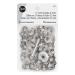 Dritz 1/4" 2-Part Eyelets & Tools, Silver, 72 Sets Eyelets, Nickel Count 2-Part 1/4" Nickel
