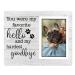 SteadStyle Pet Memorial Picture Frame - Sympathy Gift for Loss of Dog - in Memory of Pet, Paw Prints Photo Frames 4x6 for Loss of Dog Cat Remembrance Gifts for Pet Lovers Hardest goodbye