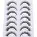 Yawamica Cat Eye-C Curl 7 Pairs Wispy Natural C Curl False Eyelashes with Fluffy Transparent Bands - Buy Online on GoSupps.com