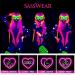 Sasswear Blacklight Body Stickers - Neon Butterfly Fashion Accessories for Raves Festivals & Glow Parties - 40 Pack - Buy Online on GoSupps.com
