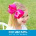 Wee Ones Girls' Easter Bunny Print Grosgrain Bow on WeeStay No-Slip Hair Clip - Medium - Buy Online on GoSupps.com