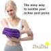 Zhu-Zhu Multiuse Heat Pad - Microwavable Lavender Wheat Bag - Purple Fleece Microwave Pack with Straps - Buy Online on GoSupps.com