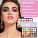 Volumoon Eyeshadow Palette of 40 Colours in Matte and Shimmer Makeup Palette Colourful Matte Glitter Shimmer Nude Powder Eye Makeup Set Gift for Women and Girls - Buy Online on GoSupps.com