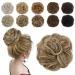 HMD Messy Bun Hair Piece Wavy Curly Scrunchies for Women Hair Bun Hair Piece with Elastic Band Scrunchies Stretchy Fluffy Chignon Ponytail Hairpieces Updos for Women (18TH85) messy bun 18TH85