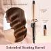 Svoky 32mm Tourmaline Ceramic Curling Tongs for Short to Long Hair - 1.25 Large Barrel Curling Iron with 5 Temp Settings, Dual Voltage - Champagne Gold - Buy Online on GoSupps.com