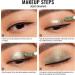 Oulac Liquid Glitter Eyeshadow - Metallic Mossy Green with Gold Sparkle | Vegan & Cruelty-Free | 5.4g Wreath Nebula - Buy Online on GoSupps.com