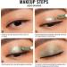 Oulac Liquid Glitter Eyeshadow - Metallic Gold Eyeshadow Sparkly Gold Eyeliner Liquid Shimmer Eyeshadow & Eyeliner Blendable Eye Make-up Crease Resistant Vegan 5.4g Sahara Gold (O10) - Buy Online on GoSupps.com