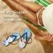 Mnsruu Christmas Flip-Flops - Snowman & Snowflakes Sandals for Men & Women | XS Multicolored Travel Slippers for Hotel & Spa - Buy Online on GoSupps.com