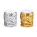 OLYCRAFT 200 Yards Flat Sequin Strip, 4mm Paillette Sequin Trim, Gold & Silver String Sequins for Crafts, Fringe, Sewing and Jewelry Making