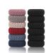 NiAMAi Sports Hair Thick Hair Ties for Women and Girls-Hair Elastic Seamless Soft Hair Ties Hair Accessories With All Day Hold- No Damage No Crease Not Slip Hair Band 12PCS
