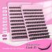 Matte Black DIY Lash Extensions - C Curl Mega Volume 8-16mm Clusters for Wispy Lashes | Individual Eyelash Extensions for Home Use - Buy Online on GoSupps.com
