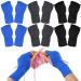 6 Pairs Stress Relief Gloves Crochet Gloves for Pain Fingerless Arthritis Gloves Lightweight Hand Gloves with Finger Holes for Women Men Crocheting Craft Sewing