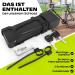 Buy Sabvill Folding Bicycle Lock 75cm | Ultra-Safe E-Bike & MTB Lock with Bracket | Strong Secure Black Bike Lock for International Shipping - Buy Online on GoSupps.com