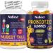 NuBest Bundle Tall Kids 90 Chewable Tablets with Berry Flavor & Probiotic Gummies Strawberry & Orange Gummies - Brain Growth Healthy Growth and Digestive Support for Kids & Teens