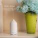 TiffBox Ceramic Essential Oil Diffuser - Handcrafted Ultrasonic Cool Mist Humidifier for Aromatherapy with 7 Color LED - Waterless Auto Shut-Off - Perfect for Home, Office, and Yoga - White - Buy Online on GoSupps.com