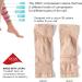 Calf Compression Lycra Sleeve - Multi-Level Compression Ankle Support - TRIZONE - Beige - Medium/Large (34-42cm Calf Circumference) - 1 Pair - International Shipping Available - Buy Online on GoSupps.com
