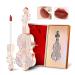 Gireatick Velvety Red Long Lasting Matte Lipstick Waterproof Mist Liquid Lipstick with Unique Violin Design & Gift Box - Buy Online on GoSupps.com