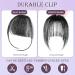 Real Hair Clip-In Fringe 100% Real Hair Clip in Bangs with Temples Remy Real Hair Fringe Bangs One Piece Human Hair Clip in Pony Fringe Extensions Natural Bangs for Women (Brown Black) - Buy Online on GoSupps.com