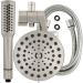 Waterpik High-Pressure Shower Wand & Rain Shower Head Combo - 12 Spray Modes, 8-Foot Hose, Brushed Nickel - Buy Online on GoSupps.com