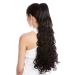 WIG ME UP N440-V-2 Hairpiece Braid Ponytail Curls - 60 cm Long Black & Black-Brown (2) - Shop Internationally for Stunning Hairpieces! - Buy Online on GoSupps.com