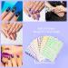 12 Sheets Self-Adhesive Letter Nail Art Sticker Alphabet Nail Stickers Letter Word Nail Decals - Buy Online on GoSupps.com