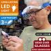 Vision Aid Magnifying Glasses with Light 5 Lenses Headband Storage Case | Hands Free Optivisor Magnifier for Lashes Jewelry Microblading Hobby Dental Close Work Requires 3 AAA Batteries (not included) - Buy Online on GoSupps.com