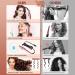 Curling Wand 1 Inch Curly Hair Machine Double Ceramic Instant Heat Automatic Curling Wand Purple - Buy Online on GoSupps.com