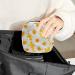 Womens Bonds Still Pad Holder - Portable Period Kit with Daisy Flower Design | Yellow Background | Stylish Feminine Product Bag for Girls - Buy Online on GoSupps.com