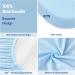 Meila Baby Mattress Sauce Stroller 2-Person Pack | Oeko-Tex 100 Organic Cotton Replacement Covers - 80x40cm - Dark & Light Blue - Buy Online on GoSupps.com