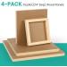 EYSOLD Wood Canvas Boards - 4 Pack of Unfinished Wooden Panels for Pouring Art & Crafts - Falling in Art Studio Cradle Boards Kit - Buy Online on GoSupps.com
