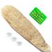 Brootsh Natural Egyptian loofah ( Large Size 23'' : 31.5'' - with Acrylic Bathroom Sign and 3 Suction Cups ) Removes Damaged Skin Cells  Delays Wrinkles Reduces The Appearance of Cellulite  Beige
