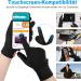 Lapula's Thin Touchscreen Running Gloves for Men & Women - Windproof Slipproof Fitness Gloves for Cycling Trekking & Outdoor Activities - Black - Buy Online on GoSupps.com