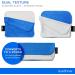3-Pack Dual Texture Microfiber Cleaning Cloths with Storage Pouch - Ideal for Eyeglasses Phones Tablets & Electronics | International Shipping Available - Buy Online on GoSupps.com
