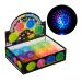Relaxdays 10024328 LED hedgehog ball set of 12 with knobs luminous bouncy ball flashing spiked ball 6.5 cm pack