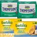 Thompsons Irish Breakfast Tea Bags (2 x 80) Bundeled with Belvita Breakfast Biscuits Milk and Cereals (2x5x4) Everyday Biscuits and Assam Tea Bags