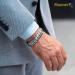 Magnetrx Ultrastarkes Magnet Hardship - Men's Magnetic Bracelet & Size Tool (Silver) | Shop Now for International Shipping - Buy Online on GoSupps.com