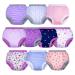 BIG ELEPHANT Toddler Potty Training Pants- 100% Cotton Unisex Baby Pee Underpants 10-pack, 12M-4T Floral Series 3T