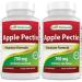 Best Naturals Apple Pectin 700 mg - Dietary Fiber - Intestinal Support - 120 Capsules (120 Count (Pack of 2)) 240 Count (Pack of 1)