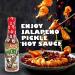 Hot Sauce Spicy Pickle Flavoured - 5 oz - Premium Gourmet Jalapeno Sauce for Chicken Wings and Burgers Perfect Stocking Stuffers or Christmas Gifts for the hot sauce fan-Try if you Dare! - Buy Online on GoSupps.com