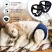 2 Pack Adjustable Dog Diapers for Bitches - Reusable Heat Pants with 16 Hygiene Pads Black & Blue (Large) - Ideal for Menstrual Periods | International Shipping Available - Buy Online on GoSupps.com