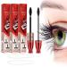 4D Lengthening Curling Mascara 4D Lengthening Curling Mascara 2 In 1 Waterproof 4D Lengthening Curling Mascara for Straight Lashes Waterproof (3pcs)
