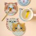 MVVMTOP 6 Pcs Diamond Painting Coasters with Holder - DIY Cat Diamond Art Kit for Beginners - Non-Slip Craft Supplies for Kids and Adults - Buy Online on GoSupps.com